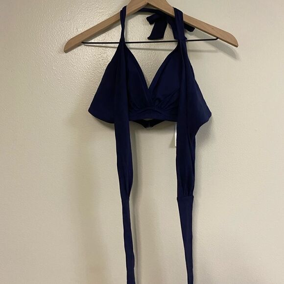 Athleta Bra Cup Halter Bikini Top 32B/C - Picture 6 of 10